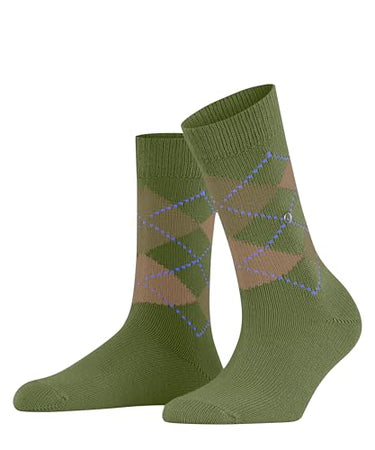 Burlington Damen Socken Whitby W SO weich und warm gemustert 1 Paar, Grün (Cactus 7684), 36-41 im Sale